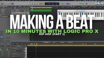 Making a Beat in 10 Minutes With Logic Pro X - Hip Hop (Part 1)
