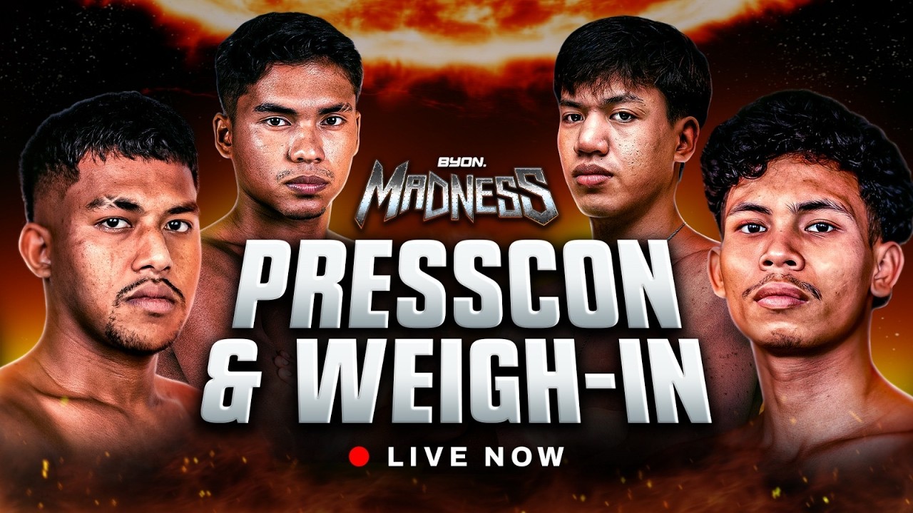 WEIGH IN & PRESS CONFERENCE BYON MADNESS “NELSON VS DEWA AJI”