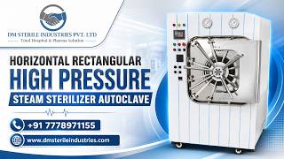 Horizontal Rectangular High Pressure Steam Sterilizer Autoclave