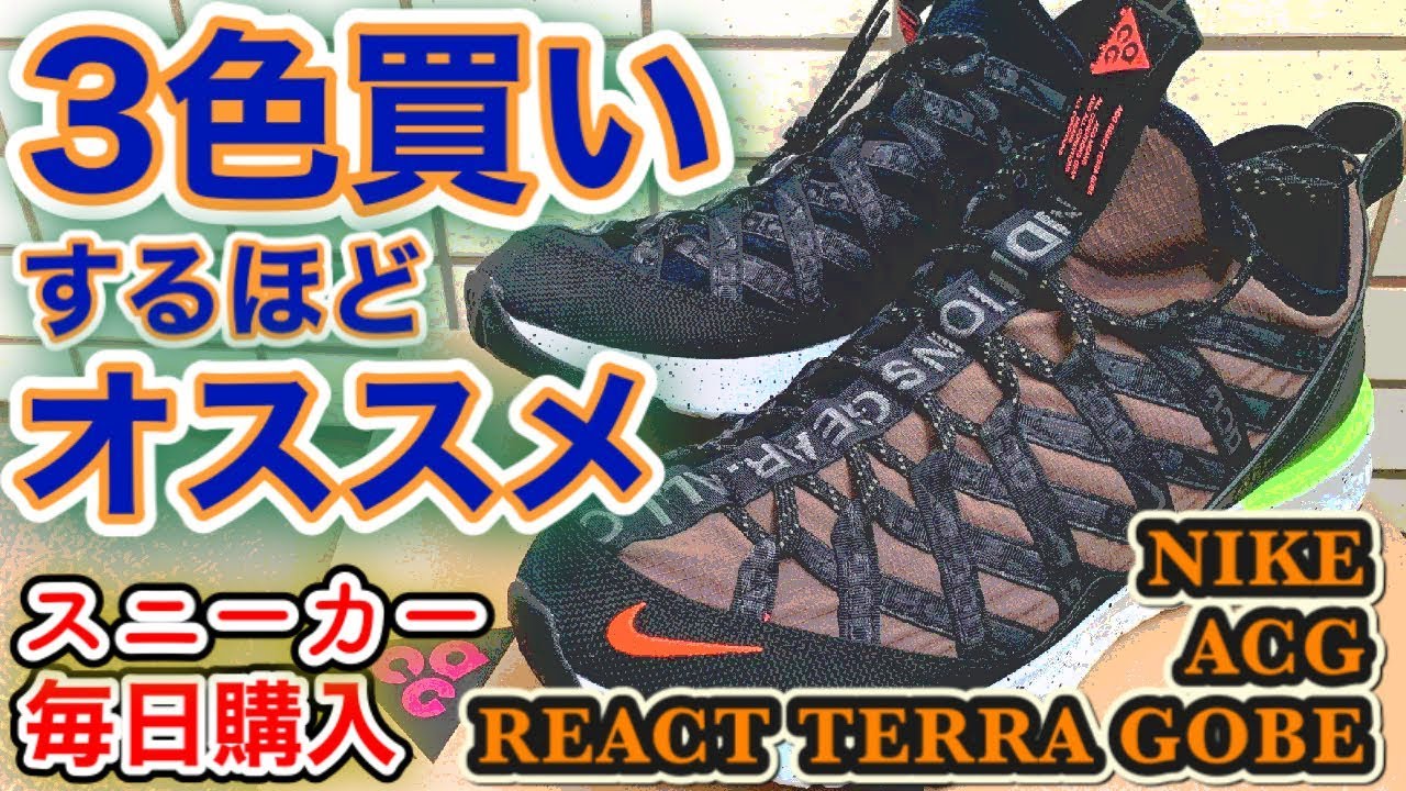 2021年新作 クレイジーパターン 美品 NIKE ACGリアクトテラゴービー