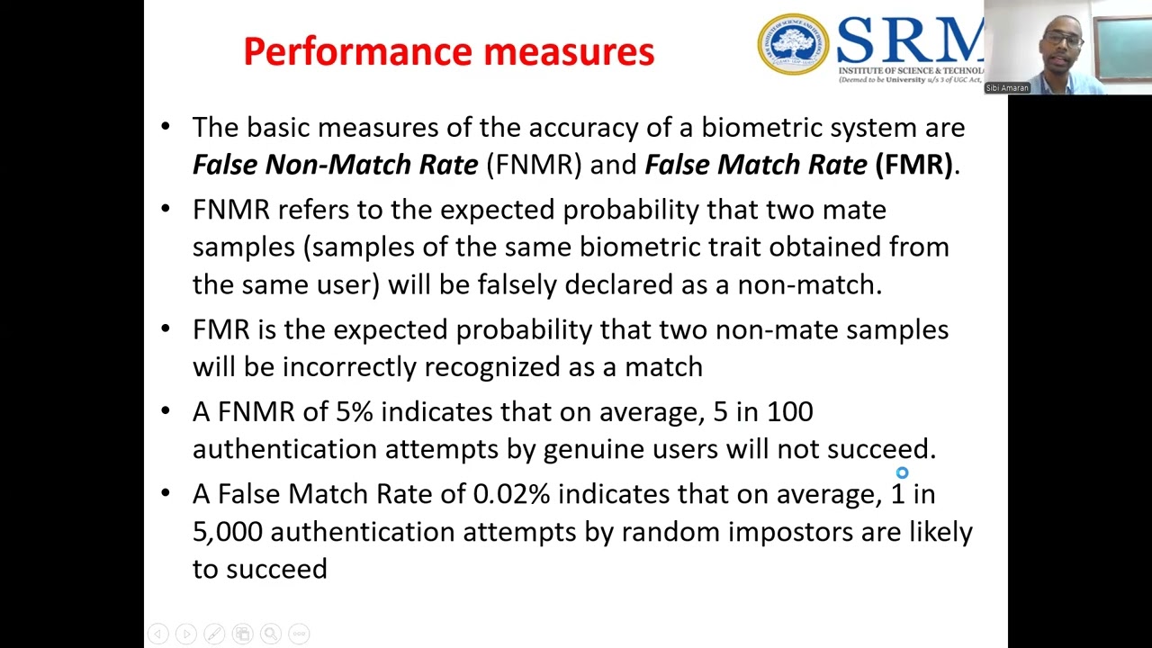 Biometric System Errors and its Performance