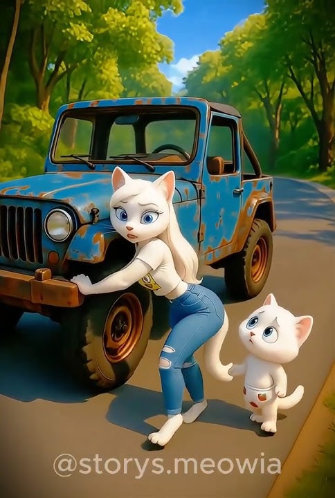 🥹🐾 The kitten couldn't see its sad mother 🥰❤️ #cats #meow #shorts #story #ai #kitten #kitty
