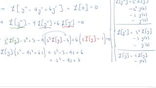 Quiz 4 Problem 4 Solving an Initial Value Problem with a Laplace Transform