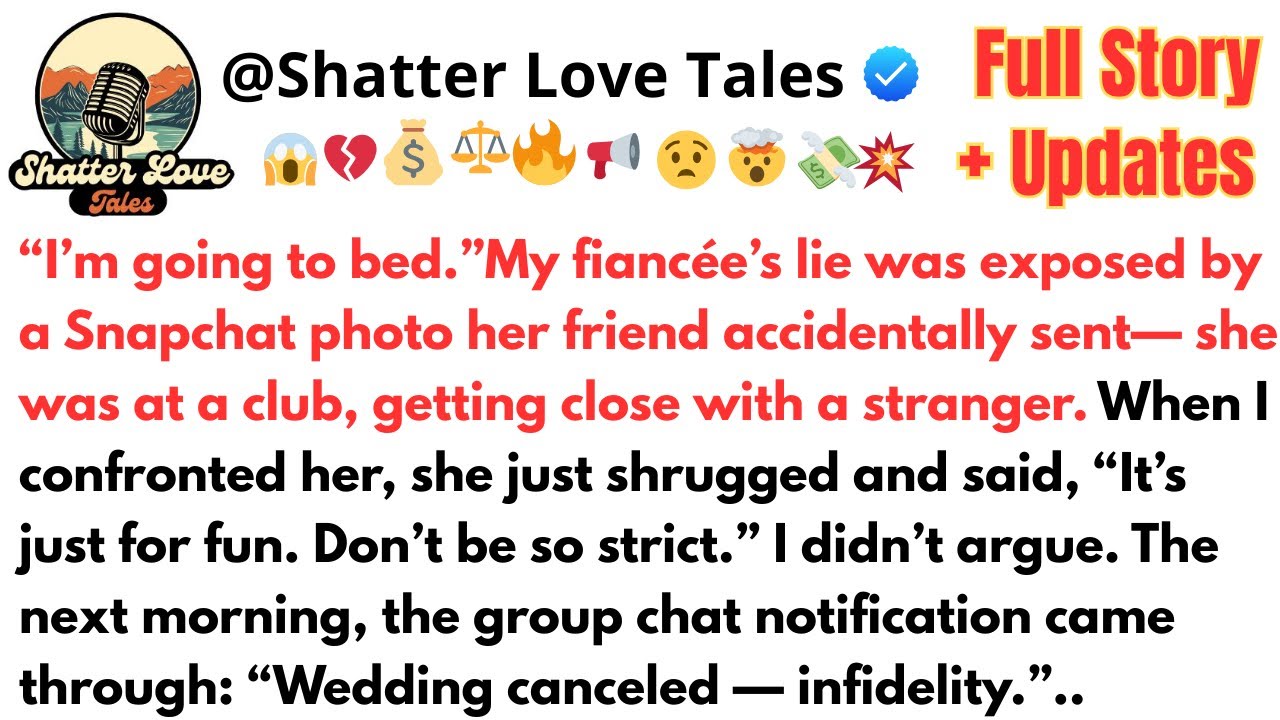 “I’m going to bed.”My fiancée’s lie was exposed by a Snapchat photo her friend accidentally ...
