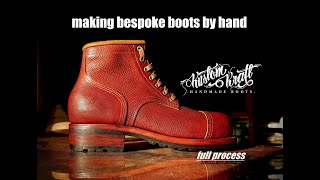 Making bespoke boots from scratch ( pattern making, boot upper, handwelting ), handmade boots