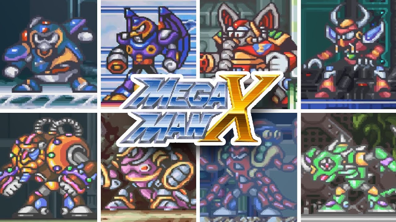 Mega Man X - All Bosses (Mega Man X 