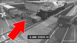 BeamNG Drive - Train Accidents #3 CCTV Edition