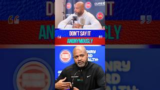 Pistons Coach CLAPS BACK After Anonymous Cavs Statement! #nba #basketball