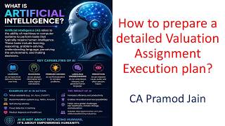 How to prepare a detailed Valuation Assignment Execution plan? I CA Pramod Jain