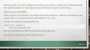 Implementing Dynamic Font Sizes with Variable Fonts in SwiftUI