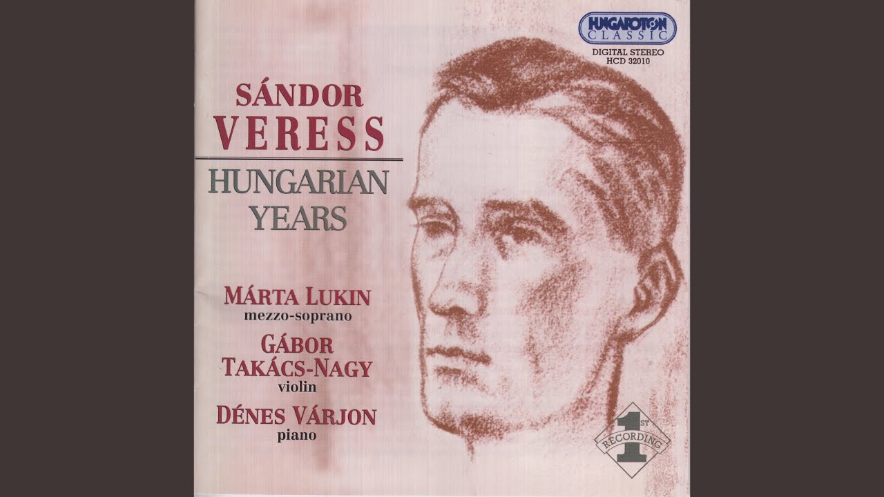 Verbunkos from Nógrád for Violin and Piano, 1939