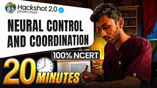 Neural Control And Coordination One Shot In 20 Mins | Class 11 Biology | Hackshot 2.0