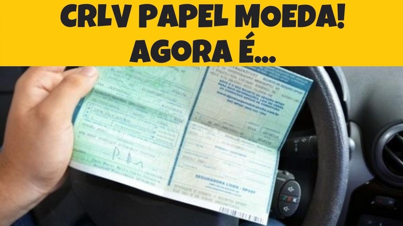 LIMINAR DETERMINA QUE CRLV SEJA IMPRESSO EM PAPEL MOEDA