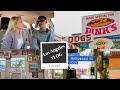 Los Angeles Vlog | Trying Pinks Hot Dogs | Dunkin&#39; Donuts | Meagan Gill