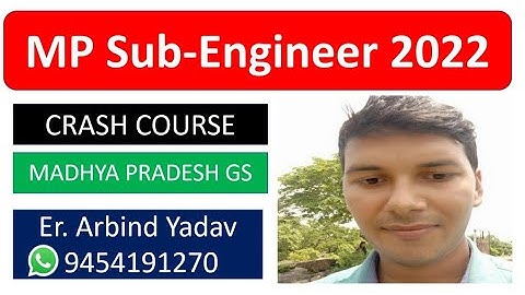SUB-ENGINEER CRASH COURSE 2022|| ARBIND YADAV ||  #subengineer #mp #mppeb #agni247 #subengineer2022