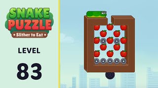 Snake Puzzle: Slither to Eat Level 83 | Every Puzzle Solved! 🎯