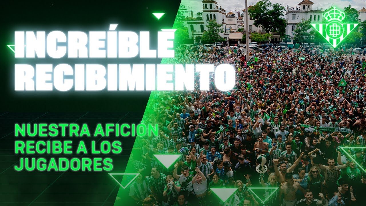Nuestra AFICIÓN recibe a los jugadores 👏💚 | Real BETIS Balompié