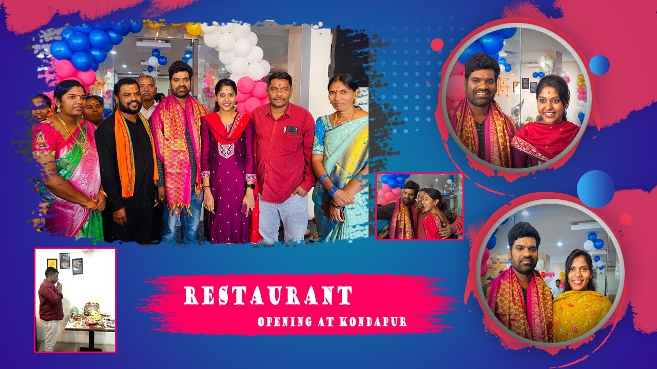 Restaurant opening 🤩/Kondapur// madhupriya //bithrisathi ...