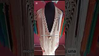 Tira De Flecos Para Escote Recta 100 Cm Natural Flamenco