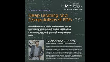 Deep Learning and Computations of PDEs by Siddhartha Mishra