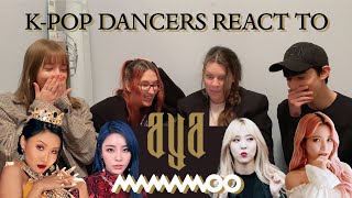 KPOP COVER DANCERS REACT TO MAMAMOO &quot;AYA&quot; M/V |  (K.O.T Cafe) Latvia