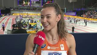 Lavin rival Nadine Visser looks ahead to the Women's 60m Hurdles Final