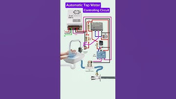 Automation Tap Water Controlling Circuit | IR Sensor And Solenoid Valve DIY #shorts #tech #diy