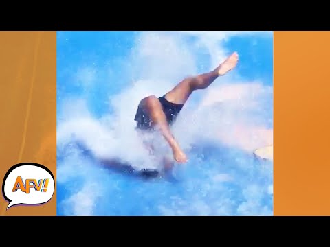 He FAILED So Bad His Whole Head DISAPPEARED! 🤣 | Best Funny Water Fails | AFV 2021