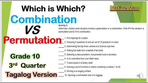 [Tagalog] Permutation Vs Combination #CombinationPermutationStatement #Mathematics10 #ThirdQuarter