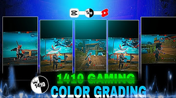 1410 Gaming Colour Grading Editing Tutorial 🤯 || FF Montage Short Video Editing 🔥