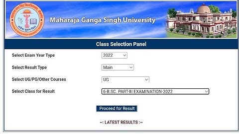 MGSU BSC Final Result 2022 Kaise Dekhe || bsc final result check || how to check bsc part 3 result