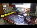 My Mini Electronics workbench from Broken LCD TV