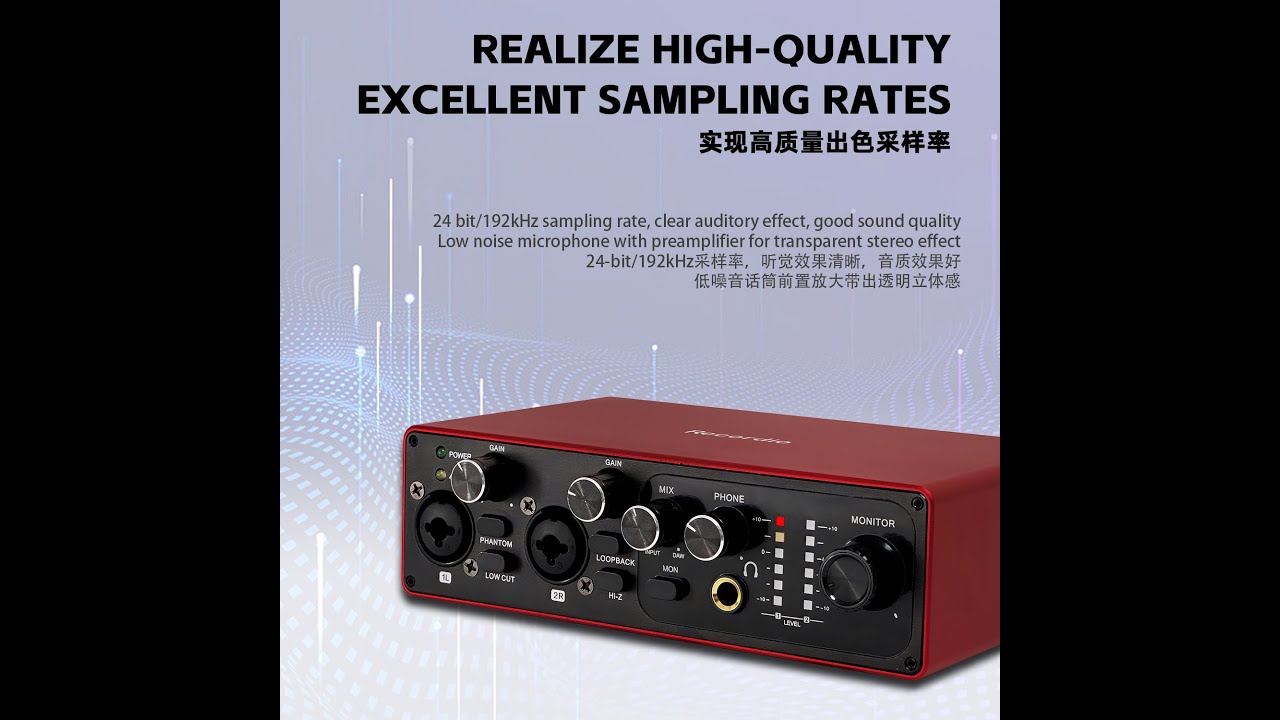 Recording Professional Live Sound Card