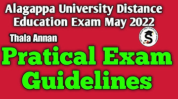 Record Note Must Or Not | Pratical Exam Guidelines | Alagappa University Dde Ex May22 @Thalaannan