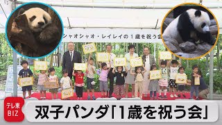 双子パンダ「１歳を祝う会」（2022年6月21日）