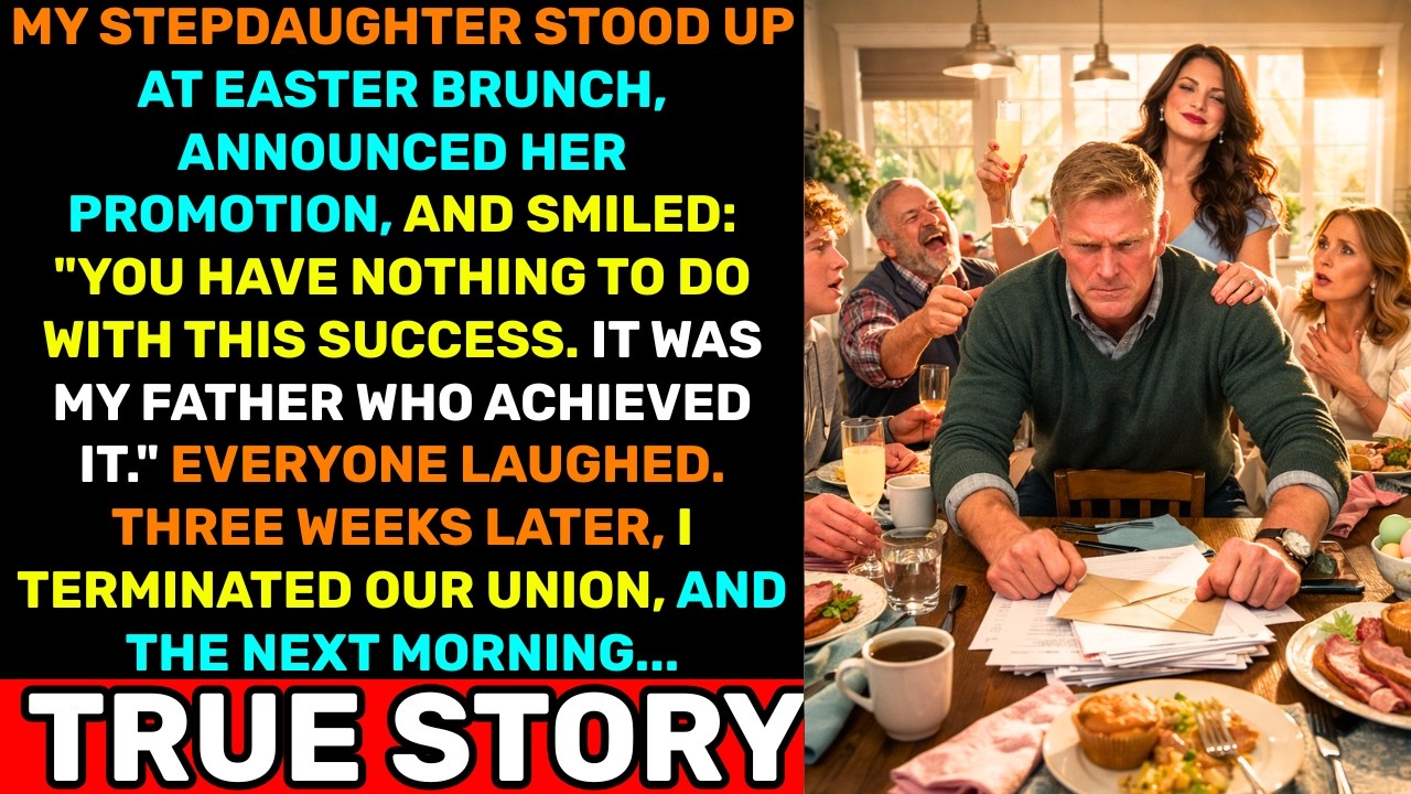 At Easter Brunch, My Stepdaughter Said I Meant Nothing — The Next Morning, I Cut Her Off…
