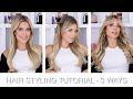 Hair Styling Tutorial - Dyson Airwrap 3 Ways | SYLVIE MEIS