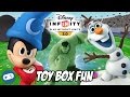 Mickey Mouse Hulk and Olaf Disney Infinity 3.0 Toy Box Fun Gameplay