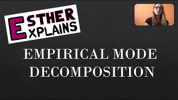 Empirical Mode Decomposition (1D, univariate approach)