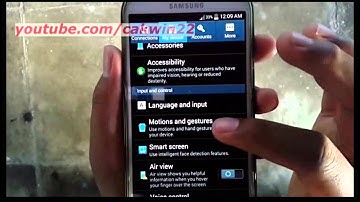 Samsung Galaxy S4 : How to turn on air call accept - Air Gesture (Android Kitkat)