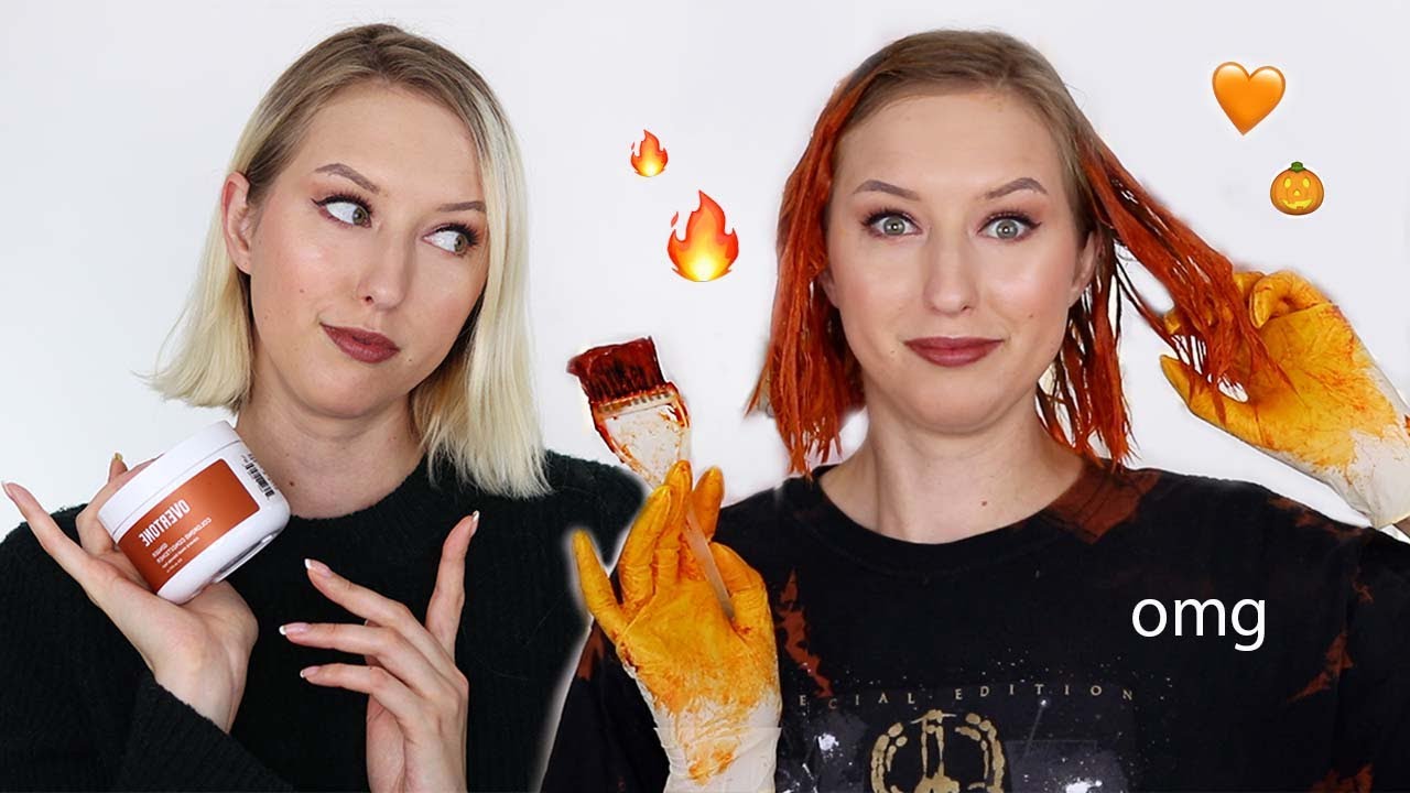 BLONDE TO ORANGE for pumpkin season 🍂 | Overtone Ginger Review