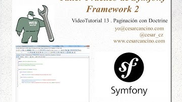 VideoTutorial 13 Taller Práctico de Symfony Framework 2. Paginación con Doctrine