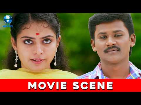 पहर के ऊपर वाले मंदिर में जब गणेश प्रिया से मिलने गया | Karimugan | South Hindi Dubbed Movie Scene