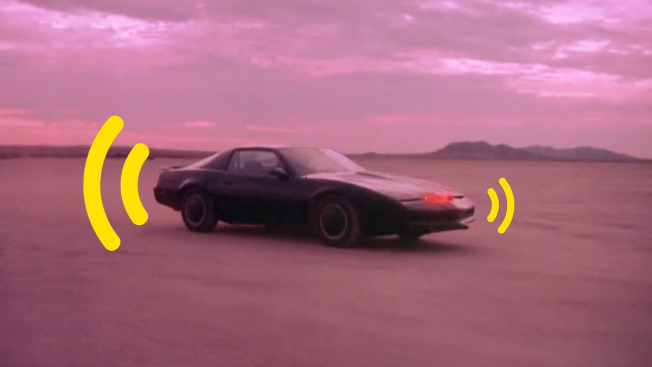 Knight Rider Theme Song but the theme is coming from K.I.T.T.