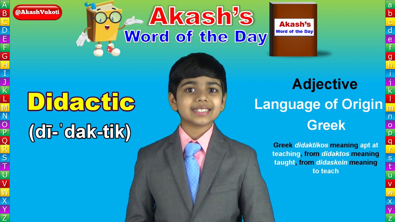 Didactic | Word of the Day - YouTube