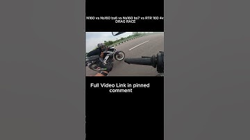 Ns160 Bs7 vs Apache 160 4v vs N160 vs Ns160 Bs6 vs FZS 150 Drag Race 💥 #shorts #shortsfeed #apache