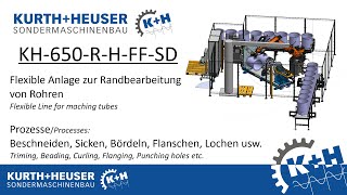 Celebrity Rohrendenbearbeitung, Flansch, Lochen, Bördeln, Sicken, KURTH + HEUSER Flexformer Wealth
