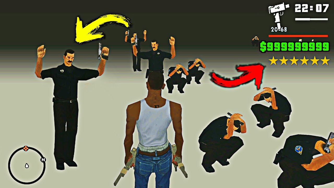 GTA San Andreas - Cadê o Game - Notícia - Curiosidades - Bug nos  helic?pteros da policia e San News.