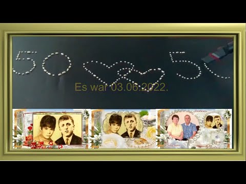 Zwei Herzen aus Gold. 03.06.2022. Mit dir bis ans Ende der Zeit.