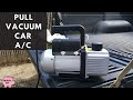 Pull Vacuum on Vehicle AC System | 134a Refrigerant